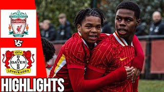 Liverpool vs Bayer Leverkusen  WHAT A GAME🔥 All Goals amp Highlights  Youth League  051124 [upl. by Groh]