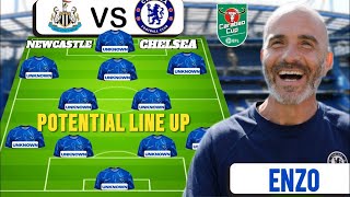 NEWCASTLE UNITED Vs CHELSEA BEST Predicted Line up in Carabao Cup Neto Starts in 4231 Formation [upl. by Atlante]