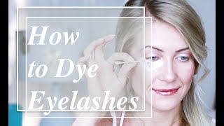 How to Dye EyelashesREVIEW Swiss O Par Eyelash amp Brow Dye Tint Color KitEyelash tinting [upl. by Ahsemak]