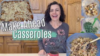 Make Ahead Casseroles  FREEZER MEALS [upl. by Airdnaxela778]