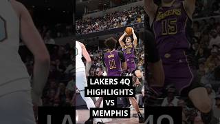 Los Angeles Lakers 4th quarter highlights vs Memphis Grizzlies [upl. by Ahsirpac111]