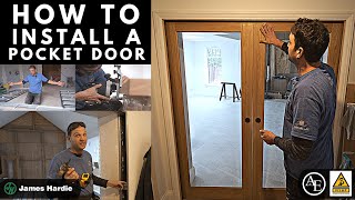 How to Install a Pocket Door [upl. by Atsahc]