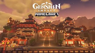 THIS Guy Made the Entire Map of Genshin Impact In Minecraft [upl. by Glenine]