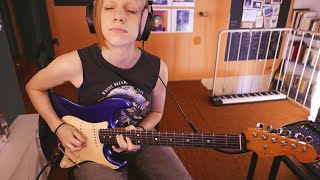 Vivere  Vasco Rossi guitar solo cover Modena Park 2017 [upl. by Teyugn]