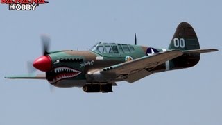 Super P40E Warhawk Flight Review in HD Huge 79 Wingspan Warbird [upl. by Eelrefinnej]