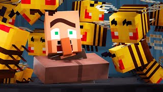 VILLAGER NEWS BEES MINECRAFT ANIMATION shorts [upl. by Halian]