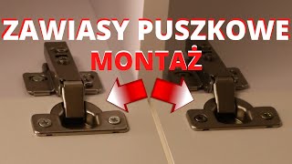 Zawiasy puszkowe jak zamontować w korpusie szafki i froncie z MDF u [upl. by Norehc597]