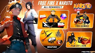 Free Fire X Naruto l Free Fire New Event l Ff New Event l Free Fire X Naruto Collaboration [upl. by Kcirded]