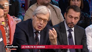 Vittorio Sgarbi su Meloni e Giambruno  Avanti Popolo 24102023 [upl. by Jueta]