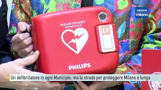 Installato un defibrillatore in ogni Municipio ma la strada per proteggere tutta Milano è lunga [upl. by Notsirk657]