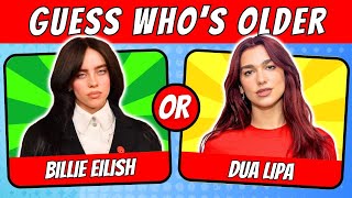 GUESS WHOS OLDER  Celebrities Edition 2024  QUIZ WAVEZ [upl. by Alim813]