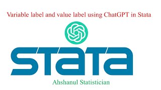 Variable label and value label using ChatGPT in Stata [upl. by Iiette]