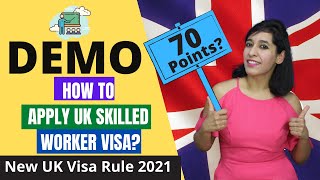 How to apply UK Skilled Worker visa How to fill UK Visa application form online  Demo Step by Step [upl. by Anelam]