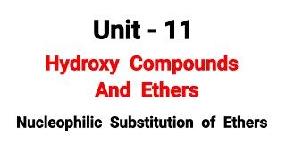 Nucleophilic Substitution of ethers  Hydroxy Compounds And Ethers  TN 12th Chemistry  in tamil [upl. by Annemarie670]