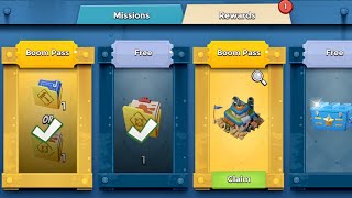 BOOMPASS REWARD the new HQ skin  BOOM BEACH gameplay attack strategy amp animation [upl. by Nuli]