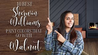 10 BEST Sherwin Williams Paint Colors That Go With Walnut Wood [upl. by Yelwah368]