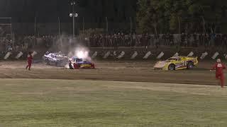 Dwaine Sonners Roll Over 202425 Tasmanian Super Sedan Series Hobart Speedway 91124 [upl. by Faun]