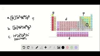 Identify the following three elements a The ground state electron configuration is b The ground s [upl. by Ruenhcs]