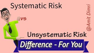 Difference between Systematic and Unsystematic risk risk mba mcom [upl. by Yenttirb]