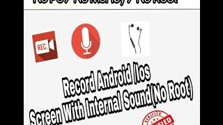 How To Record Android Screen With Internal Sound  No Root No Pc  No Money [upl. by Celio]