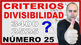 💥CRITERIOS DE DIVISIBILIDAD DEL 25 SÚPER FÁCIL 💥 Múltiplos y Divisores  Primaria 34 [upl. by Ahsi]