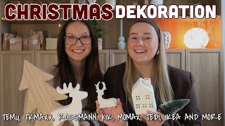 HAUL  WEIHNACHTSDEKO 🌲🎅🏽 KIK IKEA TKMAXX TEDI MÖMAX TEMU amp more [upl. by Nylirahs]