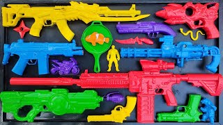 Collecting 3 Sniper Rifles AK47 GUN NERF GUN NERF SNIPER RIFLE M16 GUN NERF MEGA DUAL STRIKE MP5 GUN [upl. by Uos]