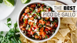 PICO DE GALLO  How to Make Authentic Mexican Salsa Recipe [upl. by Akoyn]