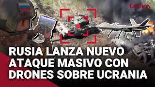 Así fue el ataque de DRONES RUSOS sobre KIEV y otras regiones ucranianas [upl. by Eulalee]