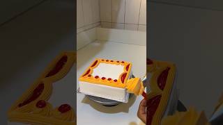 Simple Beautiful cake decoration cake ytshorts viralshort [upl. by Alene]