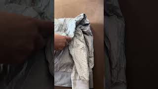 ASMR Shiny nylon nike windrunner jacket folding [upl. by Nelia130]