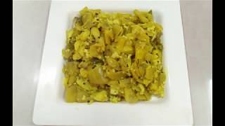 कच्च्या फणसाची भाजी  Fansachi bhaji  Raw jackfruit [upl. by Orvil]