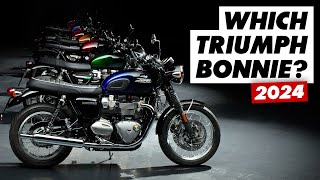 Which Triumph Bonneville Should You Buy In 2024 T100 T120 Speed Twins Scramblers amp More [upl. by Hobart]