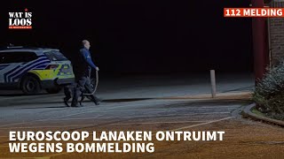 EUROSCOOP LANAKEN ONTRUIMT WEGENS BOMMELDING [upl. by Ydoj]