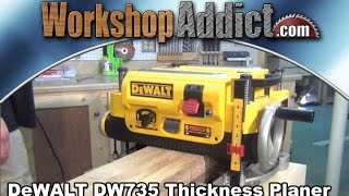 DeWALT DW735 13quot Thickness Planer [upl. by Arodnap]