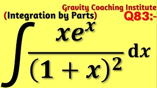 Q83  Integrate ∫xex1x2 dx  Integration of xex1x2  Integral of xex1x2 [upl. by Keyte482]