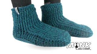 MonkGammlos Hüttenschuhe häkeln Teil 1 [upl. by Ednyl]