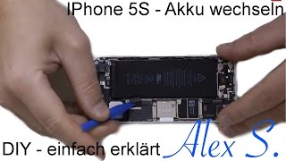 IPhone 5S Akku wechseln austauschen reparieren in 10 min auf Deutsch [upl. by Stag266]