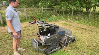 Demo with Weibang Velocity 68 Tracked Flail Mower [upl. by Ahsaek]