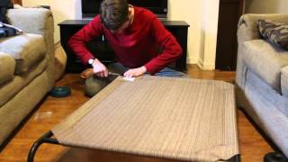 Assembling A Coolaroo Dog Bed  Follow The Leader Dog Training and Rehabilitation LLC [upl. by Kinnon]