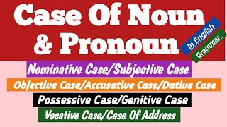 Kinds of Case कारक learnerschoice english [upl. by Begga241]