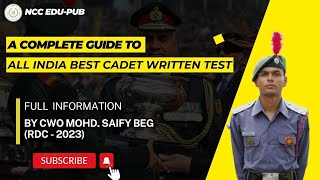 A Complete Guide to All India Best Cadet written examination  Mission AIBC 2024  NCC EDUPUB [upl. by Ainesell300]