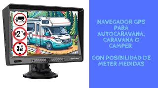 ✅ Navegador GPS especifico para autocaravanas camper y caravanas AWESAFE [upl. by Fezoj]