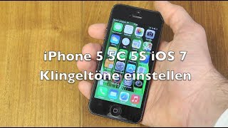 iPhone 5 5C 5S iOS 7 Anleitung Klingeltöne und Audionachrichten einstellen [upl. by Yukio]