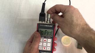 Checkline TI25DL Ultrasonic Thickness Gauge Calibration Reset Procedure [upl. by Demetria]