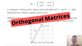 Orthogonal Matrices [upl. by Ahsiadal264]