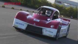 Mitsubishi iMiEV Evolution Pikes Peak video review  autocarcouk [upl. by Ailec]