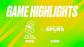 Filou Oostende vs House of Talents Kortrijk Spurs  Game Highlights [upl. by Oicelem]