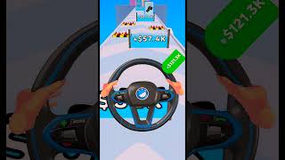 Steering wheel🤣 Run  best funny😝 gameplay🤣 shortsyoutubeshorts gaming hypercasualgames shorts [upl. by Gies]