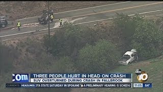 Fallbrook crash sends 3 people to hospital [upl. by Trenna]